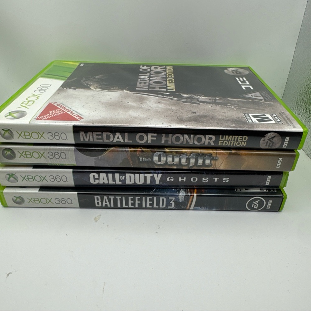 Xbox 360 Shooter Bundle Lot 4 Games Call of Duty Battlefield